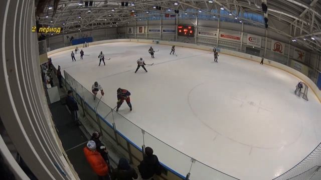 2015.02.19 1/4 финал Золотая шайба СЗАО-ВАО боковая камера смотреть онлайн