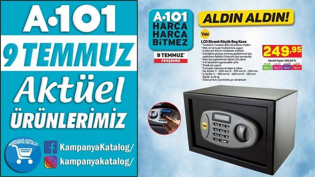 BUGÜN A101'e GELECEK ÜRÜNLER | A101 9 TEMMUZ 2020 PERŞEMBE | A101 KÜÇÜK EV ALETLERİ | A101 AKTÜEL смотреть онлайн