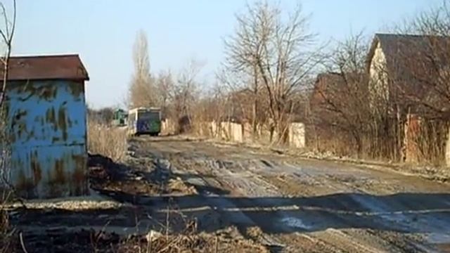 г. Липецк, автобус на раскиcшей ул. Раздольной едет в автопарк смотреть онлайн
