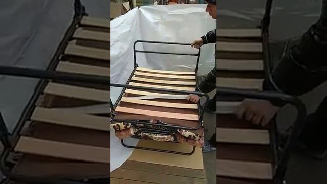 Раскладушка Венеция без подголовника(Ольга) на ламелях с матрасом смотреть онлайн