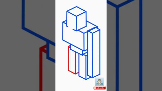 How To Draw Iron Golem MINECRAFT | #shorts
