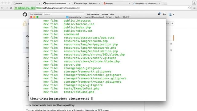 Deploying Laravel Applications with Forge and Envoyer: Pushing to GitHub (3/11) смотреть онлайн