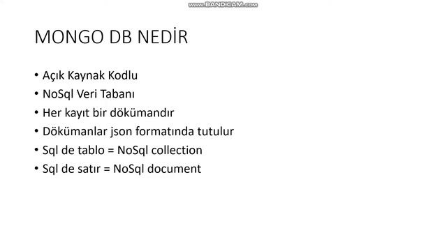 NoSql - MongoDB Nedir ? Python MongoDB Dersleri смотреть онлайн
