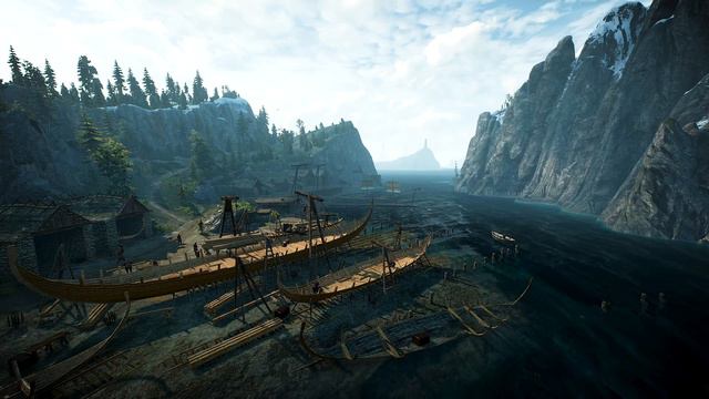 The Witcher-3. Skellige. Kaer Trolde Harbor  (Music & Ambience)