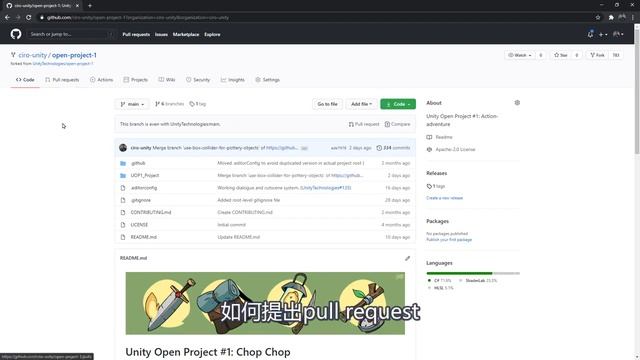 Unity开放项目 参与方法 1 | Github使用 | 项目下载方法 | Github Desktop | chop chop смотреть онлайн