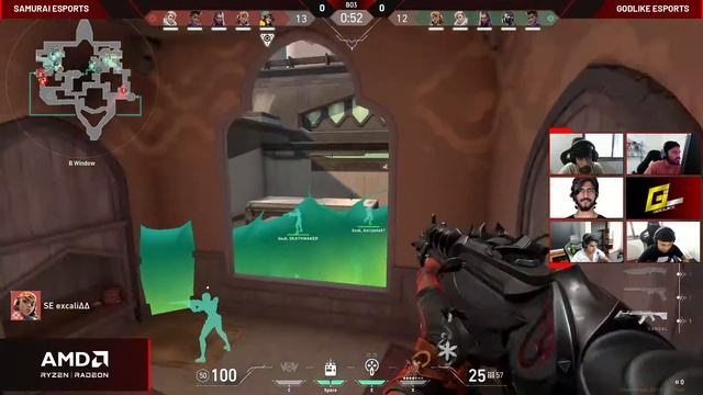 Playoffs Day 7 - LB | AORUS x AMD Pro Series Valorant смотреть онлайн