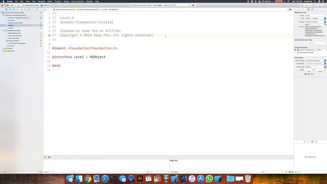 iOS Tutorial: Building Dynamic Frameworks смотреть онлайн