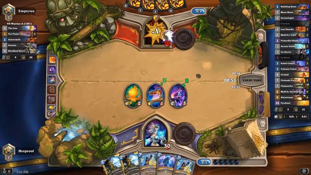 Hearthstone - NA - Standard Format - Tempo Mage vs Taunt Warrior смотреть онлайн