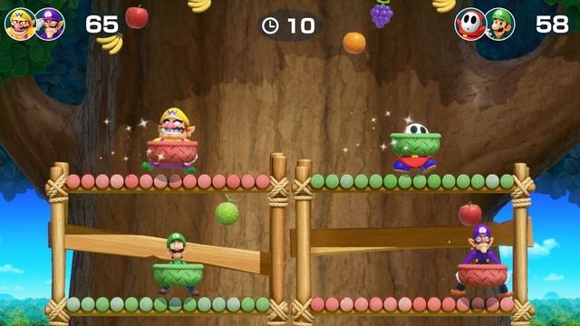 Super Mario Party - Watermelon Walkabout (4 players, 20 turns, Partner Party) смотреть онлайн