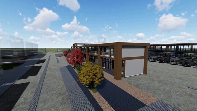 SKETCHUP Architectural 3D Animation - BUS TERMINAL KOMPLEX смотреть онлайн