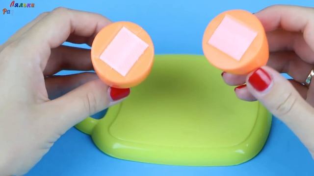 Учим фрукты и овощи, Режем фрукты и овощи на липучках смотреть онлайн