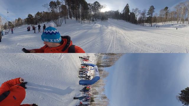 Лыжня России 2019 Новокузнецк. Первые старты смотреть онлайн
