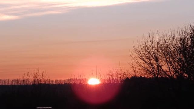 рассвет морозного утра