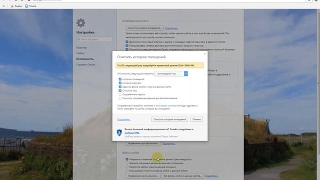 Как очищать куки в опере смотреть онлайн