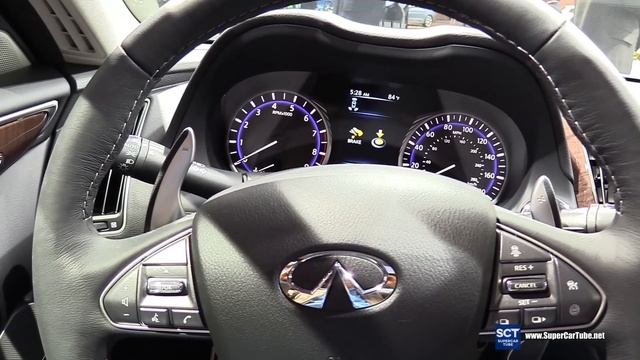 2017 Infiniti Q50 S 3.0t AWD - Exterior and Interior Walkaround - 2017 Detroit Auto Show смотреть онлайн