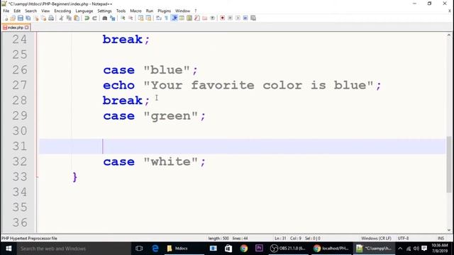 PHP Programming | Comments | If and Else | switch & case | While & For Loops in PHP for Beginners смотреть онлайн