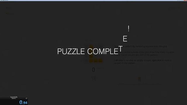 SquareCells: Level 1 in 0.940 смотреть онлайн