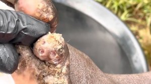 Moses's heavily jiggered left foot (part A) - watch FULL VIDEO @riseupsociety.net