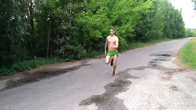 Работа тела во время бега в замедленном режиме. смотреть онлайн