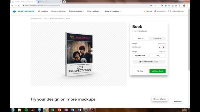 How to Make a 3D eBook Cover | Canva & Smartmockups Tutorial смотреть онлайн