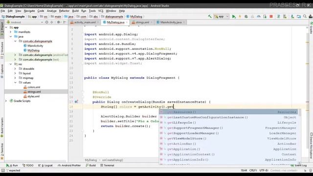 Android tutorial (2018) - 61 - Display a Simple list on a Dialog смотреть онлайн