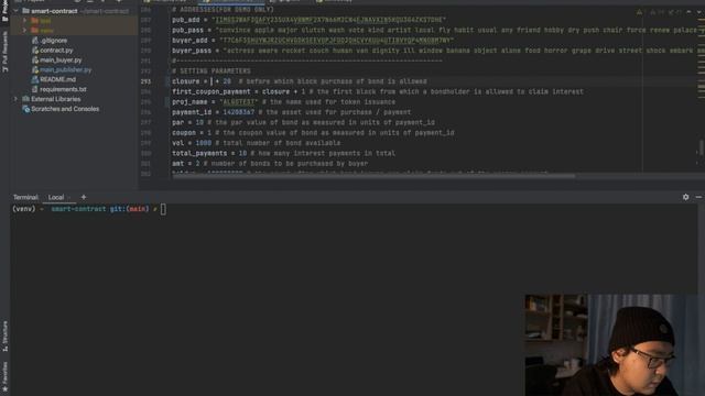 MiniBond Issuance with PyTeal and Python SDK смотреть онлайн