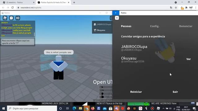 Roblox (Showcase) the differences between FE server admin script and UTG server admin смотреть онлайн