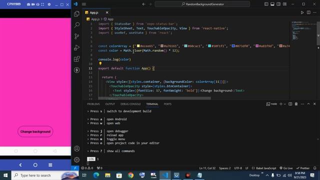 Random Color Generator App using React Native in hindi | React Native App useState #1 смотреть онлайн