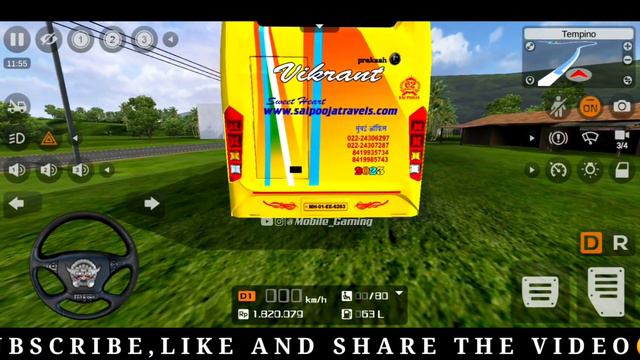 Download PRAKASH VEGA BS6 SLEEPER BUS MOD 😍 For Bus Simulator Indonesia | BUSSID V3.7.1 |#bussidmod