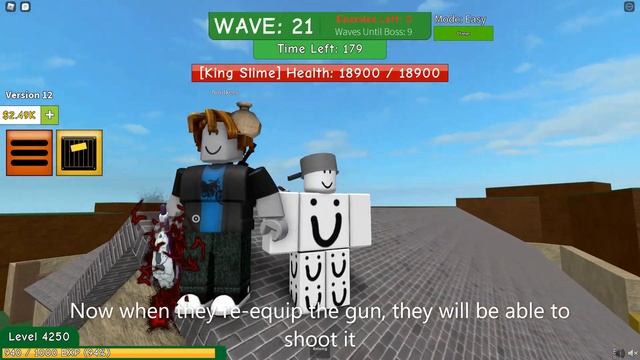 How to become a Zombie with a gun in ROBLOX Zombie Attack! смотреть онлайн