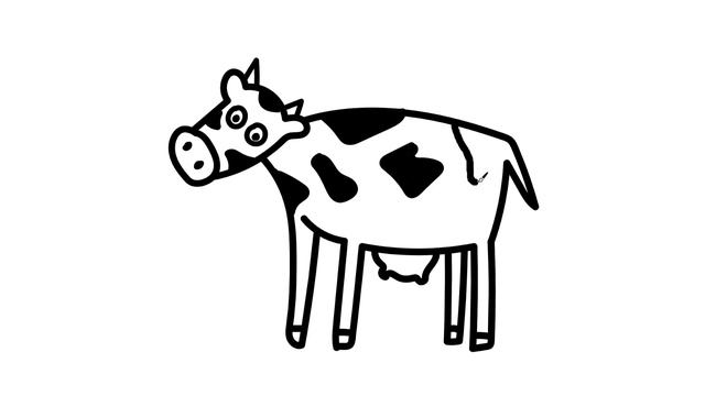 Как нарисовать КОРОВУ / Раскраска КОРОВА / How to draw a COW / COW coloring Book / Краски Раскраски смотреть онлайн