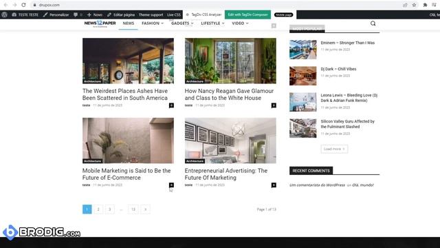 NewsPaper 12.4 Melhor Tema Wordpress - Tutorial Instalação Vitalício смотреть онлайн