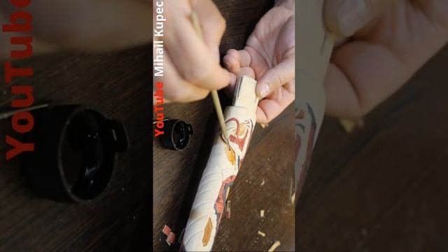 Змея на Топорище - Резьба по дереву #shorts смотреть онлайн