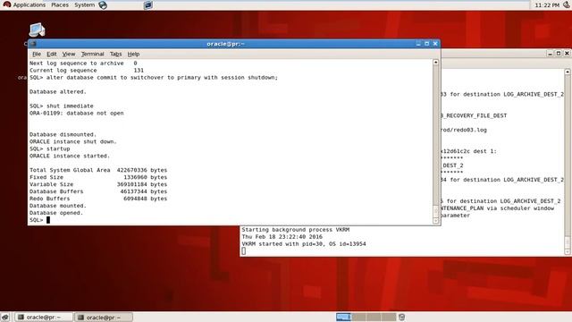Oracle 11g Data Guard Configuration Role Transition Switchover - part - 12 смотреть онлайн