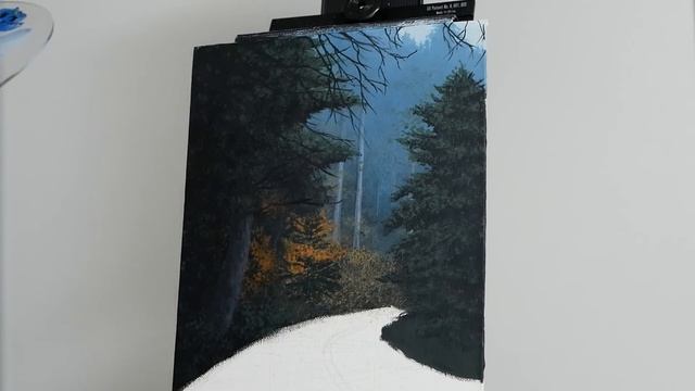 Painting A Fall Road Landscape with Acrylics Paint with Ryan смотреть онлайн