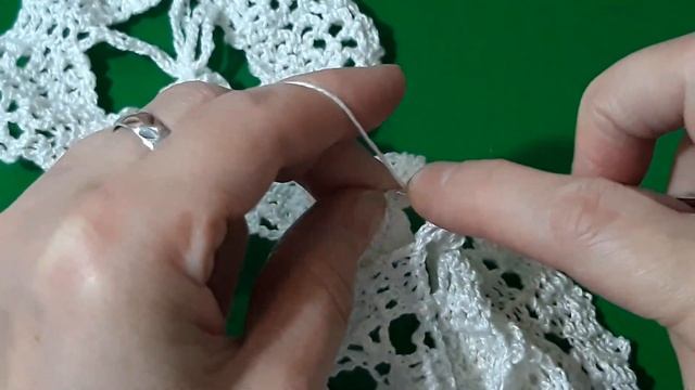 Снегурочка крючком.Часть4.Брюггское кружево.Мотив крючком. смотреть онлайн