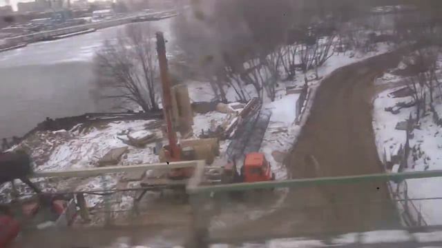 Строительство моста рядом с существующим возле станции "Фили" смотреть онлайн