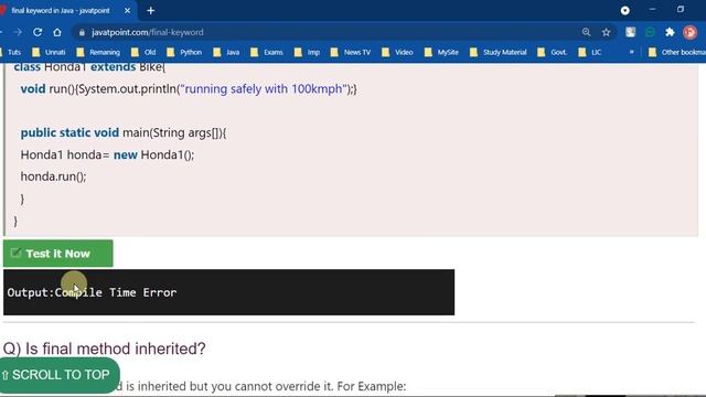 Java - Classes & Objects | final keyword | Theoretically & Practically Explained | Part - 18 смотреть онлайн