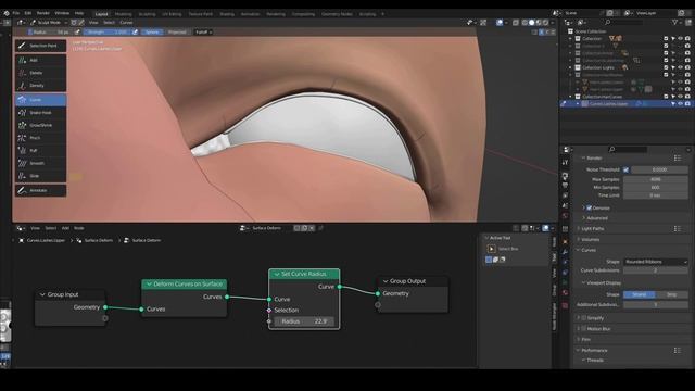 Learn Blender's HAIR SYSTEM | Sculpt & Geometry Node Creation смотреть онлайн