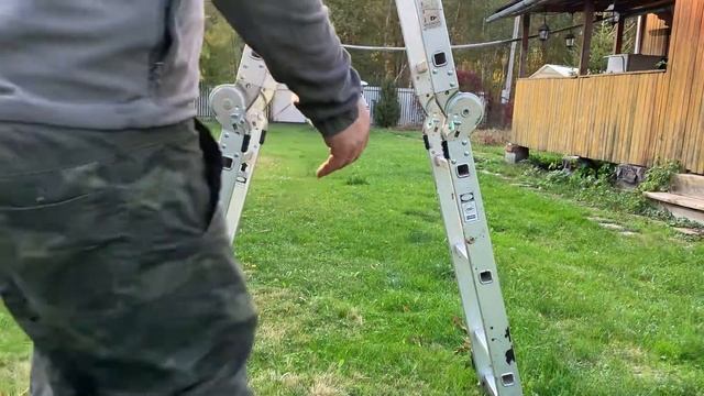 Применение лестницы трансформер. смотреть онлайн