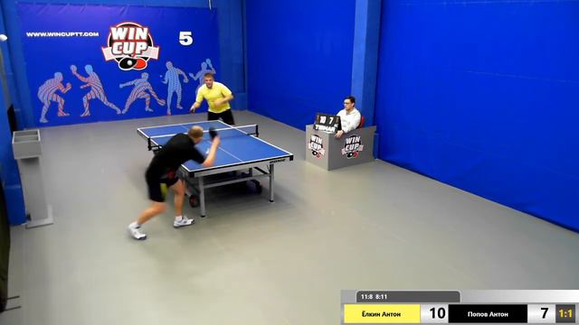 Ёлкин Антон 3-2 Попов Антон ЮГ 1 Зал 5 WIN CUP Эфир прямой 21.12.2019 смотреть онлайн