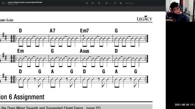 Online Guitar Lessons (Nathan) Em Dantes Online Music Lesson August 30, 2021 смотреть онлайн