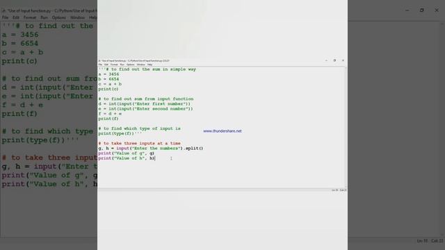 Use of Input Function | User - Defined Program | Python for Beginners смотреть онлайн