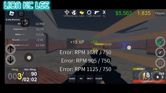 Roblox zombie uprising|script Automatic gun shooting,aim,..|Lion Kc Lee смотреть онлайн