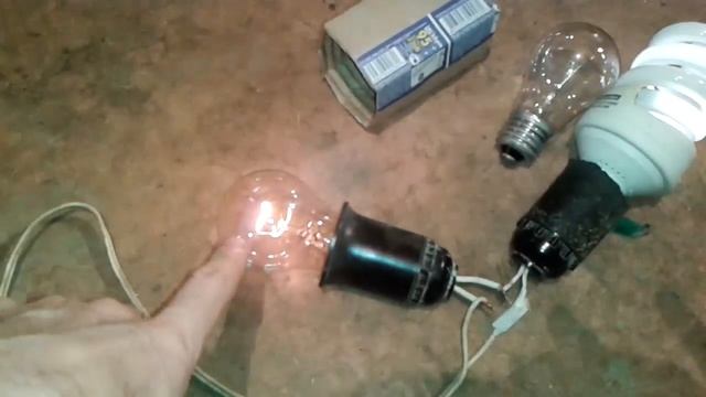 Что будет если включить энергосберегающую лампу с закороченными спиралями последовательно с ламп... смотреть онлайн