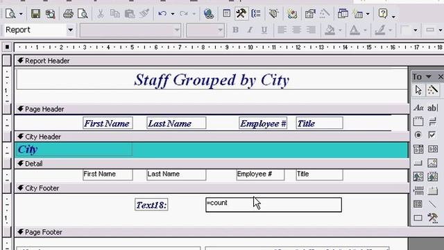 Access - Reports Count Function смотреть онлайн