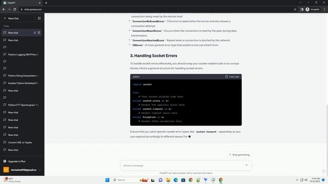 Python socket error occured смотреть онлайн