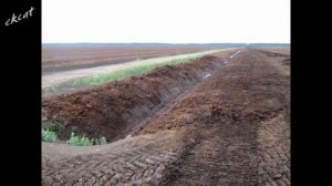 Ремонт валовых каналов экскаватором Cat 312C.