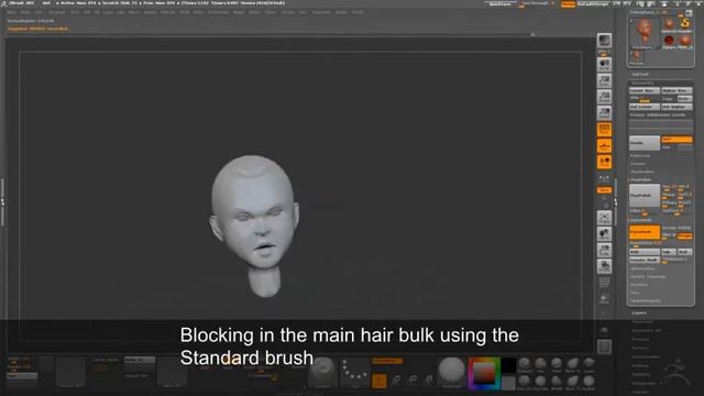 Sketching in ZBrush - Timelapse Video смотреть онлайн