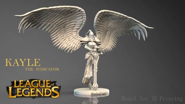 League of Legends Kayle the Judicator 3D Model for 3D Printing смотреть онлайн